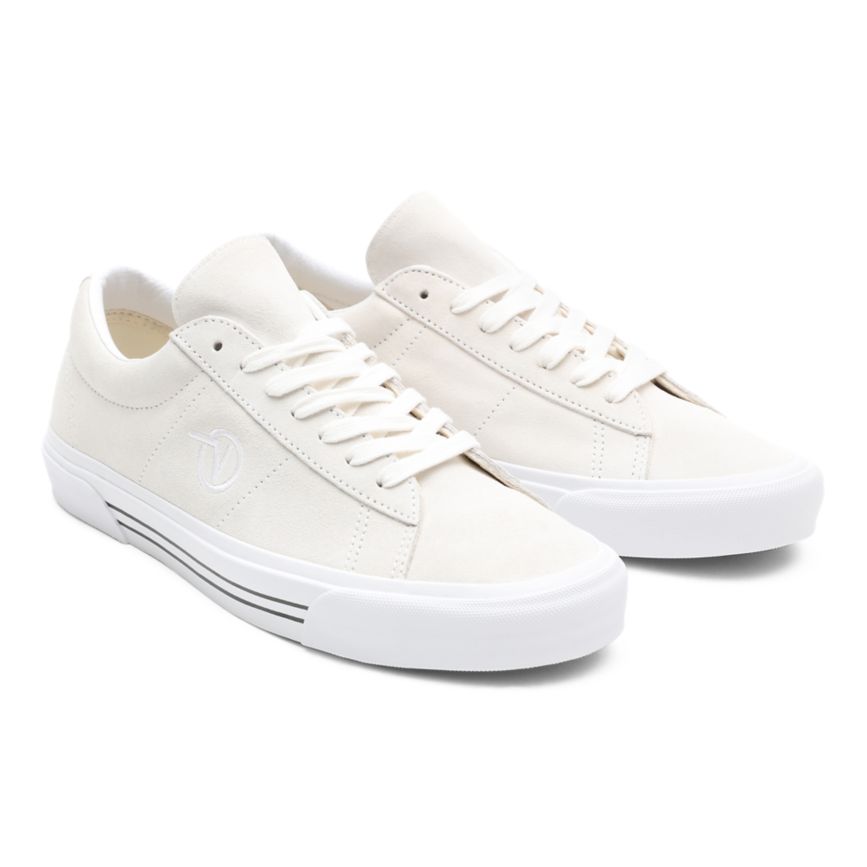 Women's Vans Suede Sid Low Top Shoes India Online - White [ZM5673109]